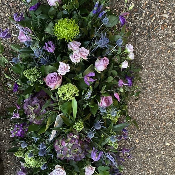 STYLISH PURPLES LILACS AND GREENS