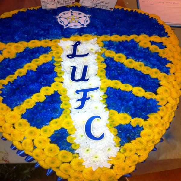 Football Shield Funeral Tribute