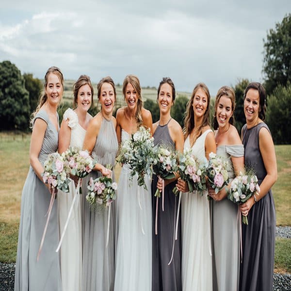 These Hand Tied Flowers are the Perfect Compliment to your Bridal Party 